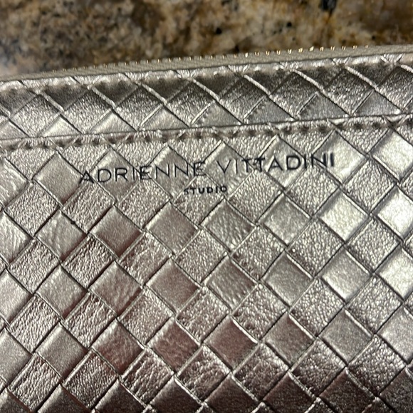 Adrienne Vittadini Gold Zip Around Wallet - Picture 8 of 8